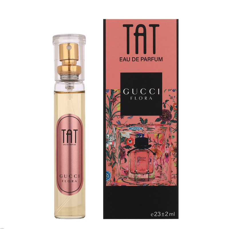 عطر جیبی زنانه تات مدل گوچی فلورا با رایحه گرم حجم 25 میلی لیتر