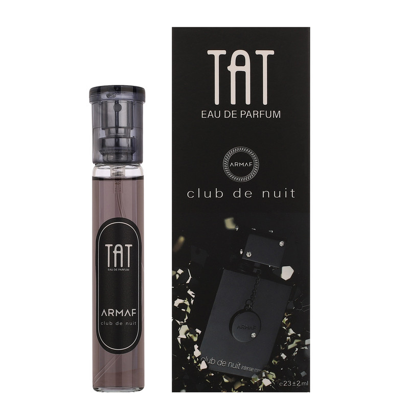 عطر جیبی مردانه تات مدل CLUB DE NUIT با رایحه تند و خنک حجم 25 میلی لیتر